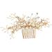 Angoily Tiara Bride Insert Comb Women Hairpin Bridal Headdress Wedding Miss Hair Comb - Buy Online on SooperMarket.com