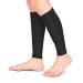 Compression stockings without foot for women and men elastic calves compression stockings for running care sport (black+l) L black+l