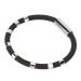 Antistatic bracelet 8 loops silicone-static bracelet balance energy waterproof antistatic manner band antistatic bracelet for winter run (black)