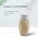 Desikixudy Beige Nail Art Pump Dispenser Empty 200ML Bottle Acrylic Gel Polish Remover Cleaner Liquid Container Storage Manicure Tool - Buy Online on SooperMarket.com