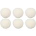 Fabric Softener Ball Skin Friendly 6 Pieces Static Reduction Safe Reusable Wool Drying Balls Bag Packed for Clothes (6cm) - Buy Online on SooperMarket.com