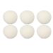 6 Pack Reusable Wool Dryer Balls Fabric Softener Static Reducer Skin-Friendly for Washing Clothes.(6CM)