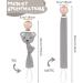 Vicloon 3 Pcs Baby Dummy Clips - Wooden Pacifier Chain Holder for Boys and Girls | Teether Toy Soother Clip in Gray/Beige - Buy Online on SooperMarket.com