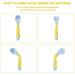 Vicloon Baby Suction Plate Set with Bendable Fork & Spoon - Yellow Bee | Non-Slip Silicone Divided Plate for Self Feeding | BPA-Free & FDA Approved | Dishwasher Safe - Buy Online on SooperMarket.com