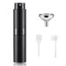 SONGQEE 8ml Travel Perfume Atomiser Refillable Mini Refillable Perfume Bottle Aftershave Spray Bottle Upgraded Perfume Atomizer Perfume Pod and Refill Pump for Outdoor Traveling (Black)