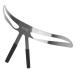WOFASHPURET Eyebrow Ruler for Girl Stainless Eyebrow Position Ruler Tool Measuring Ruler Eyebrow Marks Portable