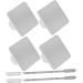 Balacoo Tool 4 Sets Ring Palette - Essential Makeup & Manicure Color Mixing Tools | Stainless Steel Foundation & Concealer Plates for Professionals - Buy Online on SooperMarket.com