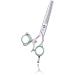 Purple Dragon 6.0 inch Swivel Thumb Japanese 440C Barber Razor Edge Salon Hair Cutting Scissor and Thinning Shear - Perfect for Professional Hair Stylist Barber Hairdresser (6 inch) - Buy Online on SooperMarket.com