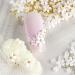 3D Flower Caviar Beads Nail Art Decals - White Pink Acrylic Charms with Pearl Beads for DIY Manicures - Buy Online on SooperMarket.com