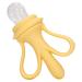 Soft Baby Fruit Feed Pacifier - Yellow Massage Rubber for Newborns | Improves Hand-Eye Coordination | International Shipping - Buy Online on SooperMarket.com