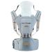SONMEI Ergonomic Baby Carrier with Hip Seat 360 Positions Soft and Breathable All Seasons for Newborns and Toddlers Hiking Shopping Travelling Light Blue