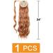 Prinfantasy 24 inch Curly Wavy Ponytail Extension Wrap Around Synthetic Hairpiece for Women - MW130 - Buy Online on SooperMarket.com