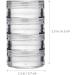minkissy 3 Sets Eye Cream Box Stackable Clear Plastic Organizer Round Small Cream Jars Makeup Samples Jar Beauty Products Jar Cosmetics Holding Jars Makeup Cream Container Travel Leakproof 6.5x3.7cm Transparent - Buy Online on SooperMarket.com