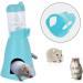 Hamster Water Bottle 80ml Hamster Water Dispenser Free Standing Small Animal Water Bottle with Stand Hut Automatic Feeder and Food Dispenser Holder for Rabbit Guinea Pig Rat Gerbil Chinchilla - Buy Online on SooperMarket.com