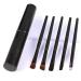 Healeved 5pcs Eyeshadow Brush with Case Eyeshadow Brush Kit Liner Brush for Eyes Blackriflecoffee