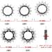 Black 16T Bibike Single Speed Conversion Kit with Cassette Spacers - Buy Online on SooperMarket.com