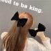 Black Velvet Hair Scrunchies for Women and Girls - Hair Elastic Bow Ties - Buy Online on SooperMarket.com