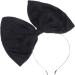 Minkissy Huge Bow Headband Candy Colored Hair Hoop Party Props Lovely Large Bowknot Hairband Party Props for Woman Girl(Black) - Buy Online on SooperMarket.com
