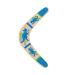Inborntrait Boomerang for Kids, Australia Style Handmade Wooden Authentic Boomerang, V-Shaped Returning Boomerang for Ages Above 10 Years Old Kids and Adult- Blue Sky Blue