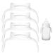 4 pieces of baby bottle handles for Philips Avent white baby bottle holder with easy -to -use handles so that the baby can drink drinks independently