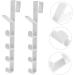 ABOOFAN 2pcs Transparent Hook Over The Door Towel Rack Over The Door Storage Household Coat Hook Coat Rack - Buy Online on SooperMarket.com