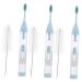 3st toothbrush brisk toothbrush travel hand toothbrush toothbrush for home merlan ortho toothbrush mini toothpaste cleaning brush portable pktg travel 1 piece (1 Pack) bluex3stk