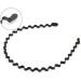 5-Piece Wave Style Metal Hair Bands for Men & Women - Flexible Slipproof Black Headbands - Buy Online on SooperMarket.com