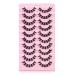 Buy 10 Pairs 3D Russian False Eyelashes - DD Curved Thick Lifelike Lashes (Black) | International Shipping Available - Buy Online on SooperMarket.com