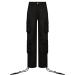 Gufesf Women's Baggy Cargo Pants - Trendy Low Waist Wide Leg Trousers with Big Pockets | Y2K Streetwear Fashion - Ak-a-black, Large - Buy Online on SooperMarket.com
