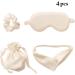 Buy Breathable Silk Eye Shade with Scrunchy Band & Lightweight Carry Bag - Ideal for Travel | International Shipping Available - Buy Online on SooperMarket.com