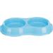 Trixie Light Weight Version Plastic Double Bowl for Cat 200 ml Assorted Colors 1 Count (Pack of 1) - Buy Online on SooperMarket.com