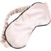 Zeiwohndc Double Sided Imitation Silk Satin Sleep Eye Mask - Women's Solid Color Anti-Aging Skin Care Blindfold with Elastic Band - Buy Online on SooperMarket.com