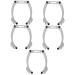 Beavorty 5pcs white white outfit brow shaping kit eyebrow ruler tool eyebrow line eyebrow trimming