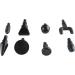 High-Frequency Black Body Massager with 8 Silicone Heads - Deep Tissue Relief for Sore Muscles - International Shipping Available - Buy Online on SooperMarket.com