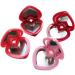 Heart-Shaped Empty Eyeshadow Makeup Box with Mirror | Practical & Safe Storage Solution - International Shipping - Buy Online on SooperMarket.com