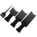 KALLORY Hair Dye Tools 4 Pcs Highlighting Board with Teeth Hair Highlighting Brush Highlight Kit Board and Brush Kit Hair Dye Board for Hair Coloring Dyeing 32x10x1.3cm Black