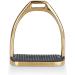 Equinate Stirrups Luna 10cm Gold - Anti-Slip Rubber Tread | Ideal for Adults & Children - 2 Pieces - Shop Internationally - Buy Online on SooperMarket.com