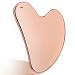 Stainless Steel Gua Sha Tool for Face Gua Sha Jade Gua Sha Facial Tools Tighten Skin Gua Sha Massage Beauty Tool for Body Eyes Neck Massager with Travel Pouch (Rose Gold)