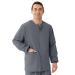 Medline AngelStat Unisex Snap-Front Warm-Up Scrub Jacket Charcoal 2XL - Buy Online on SooperMarket.com
