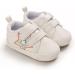 Cheerful Mario Baby First Walking Shoes - Soft PU Leather Anti-Slip Prewalkers for 3-6 Months - White Star Design - Buy Online on SooperMarket.com