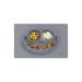 ezpz Happy Mat (Gray) New Version - 100% Silicone Suction Plate with Built-in Placemat for Toddlers + Preschoolers - Divided Plate - Dishwasher Safe