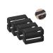 SYBL 8 Pack Rubber Watch Band Loop Silicone Watch Strap Loops Replacement 12mm 14mm 16mm 18mm 20mm 22mm 24mm 26mm Watch Strap Keeper Holder Ring(Black)