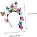 Gogogmee Hair Accessories Bride Headband Wedding Hairband Bride Hair Clip Butterfly Headband Birthday Headband Turbins for Ladies Head Hoop Cosplay Hairpin Hair Bands Creative Headwrap - Buy Online on SooperMarket.com