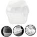 HOLIDYOYO Box Box Lunchbox Bento Container Lunch Boxes Lunch Holder White Compartment Box Pp Double Layer 15.8X15.8X14.3CM 10TUI4923B White 15.8X15.8X14.3CM - Buy Online on SooperMarket.com