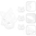 AOKWAWALIY 5pcs White Cat Masks | Blank DIY Halloween & Cosplay Half Face Masks | Perfect Masquerade Party Supplies - Buy Online on SooperMarket.com