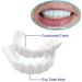 Buy Flipped Warm Veneers Teeth Set - Top & Bottom Artificial Braces for Men & Women | Temporary False Teeth with Box - International Shipping Available - Buy Online on SooperMarket.com
