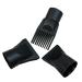 3 Pcs Multifunction Plastic Hair Dryer Nozzle Comb Set - Black - Buy Online on SooperMarket.com