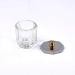 Kalolary 2 Pcs Mini Dappen Dish Set for Nail Acrylic Powder - Glass Crystal Cup with Stainless Steel Lid for Nail Art Manicure - Buy Online on SooperMarket.com