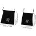 MUSISALY 2pcs Storage Bag Practical Storage Pouch Drawstring Closure Cover Toiletry Organizer Black Velvet - Buy Online on SooperMarket.com
