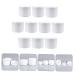 FRCOLOR 20 Pcs Cosmetic Lotion Bottles & Makeup Brushes - Portable Cream Boxes for Travel - Multifunctional White Ointment Containers - Buy Online on SooperMarket.com